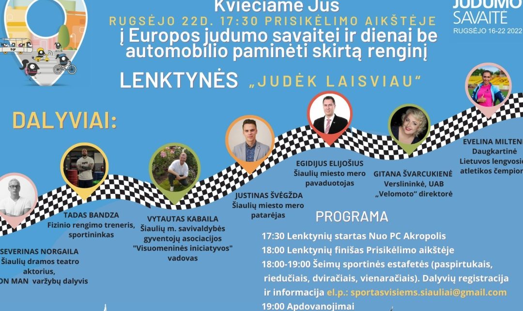 Lenktynės „Judėk laisviau“